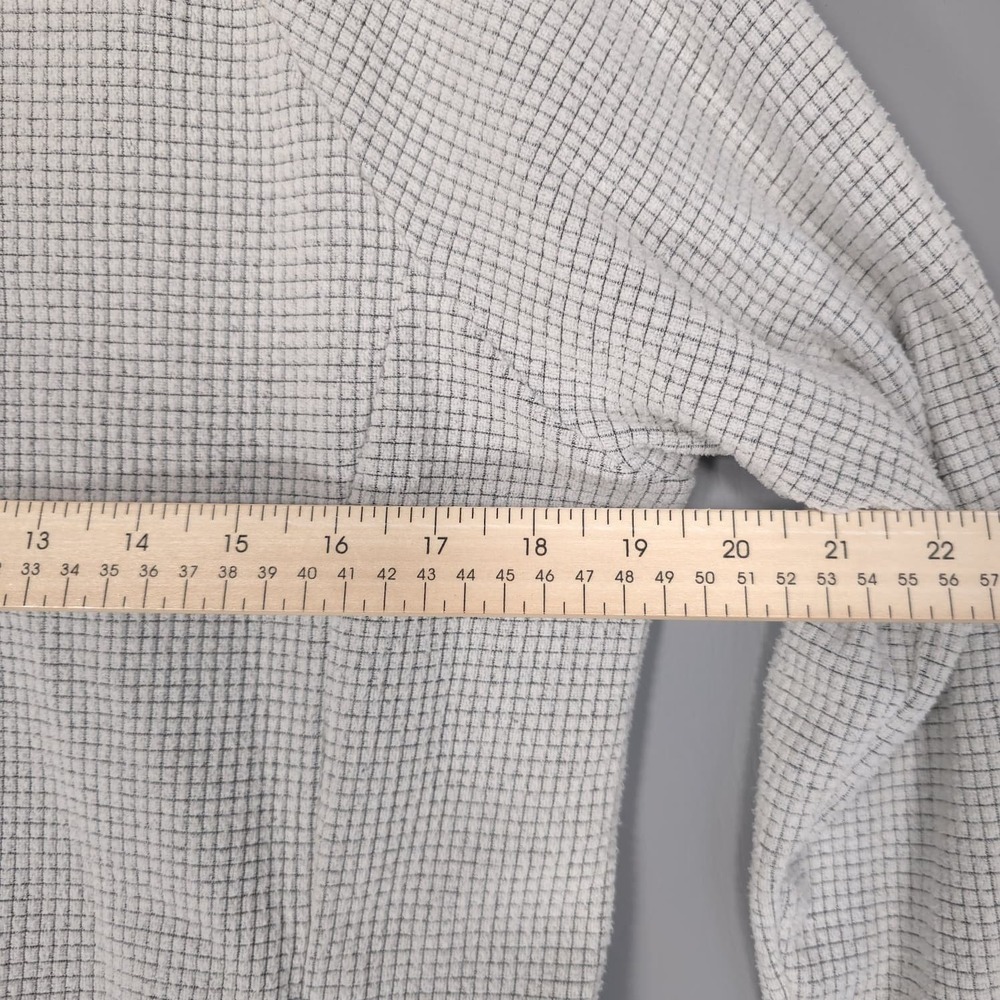 OUTDOOR RESEARCH Women's Pullover Waffle Knit MEDIUM White Grid Thermal Fleece - Picture 4 of 9